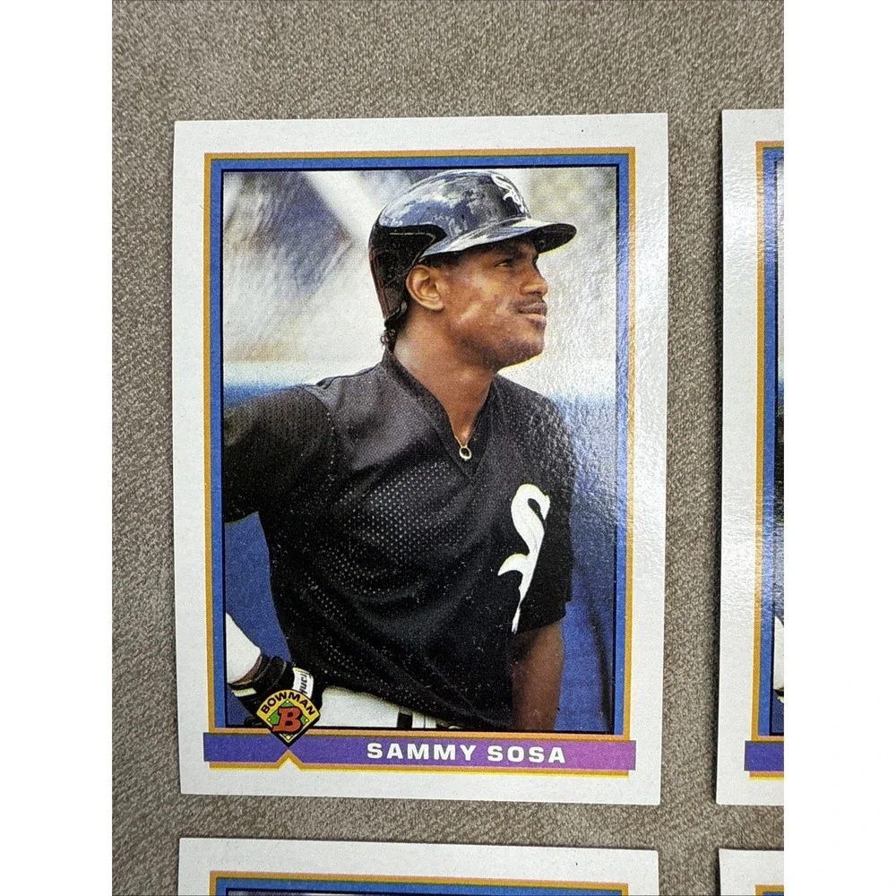 1991 Bowman Baseball Sammy Sosa #350‎ Chicago White Sox Card Lot Of 6 Ungraded